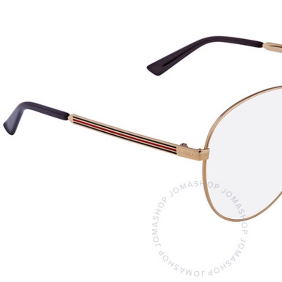 Gucci Gold Oversized Aviator Eyeglasses frames - Picture 9 of 9